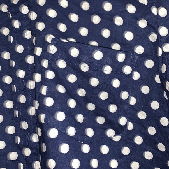 J. Crew Polka Dot (Front Tie-up) Shirt - Picture 7 of 8